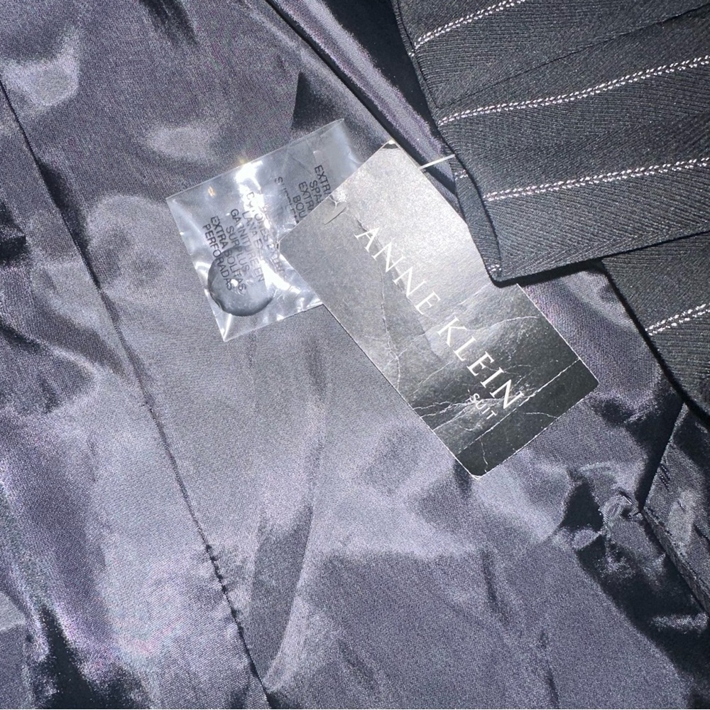 Anne Klein Suit | Women’s Black Pinstripe Blazer ~ Size 8 ~ NWT - Picture 9 of 10